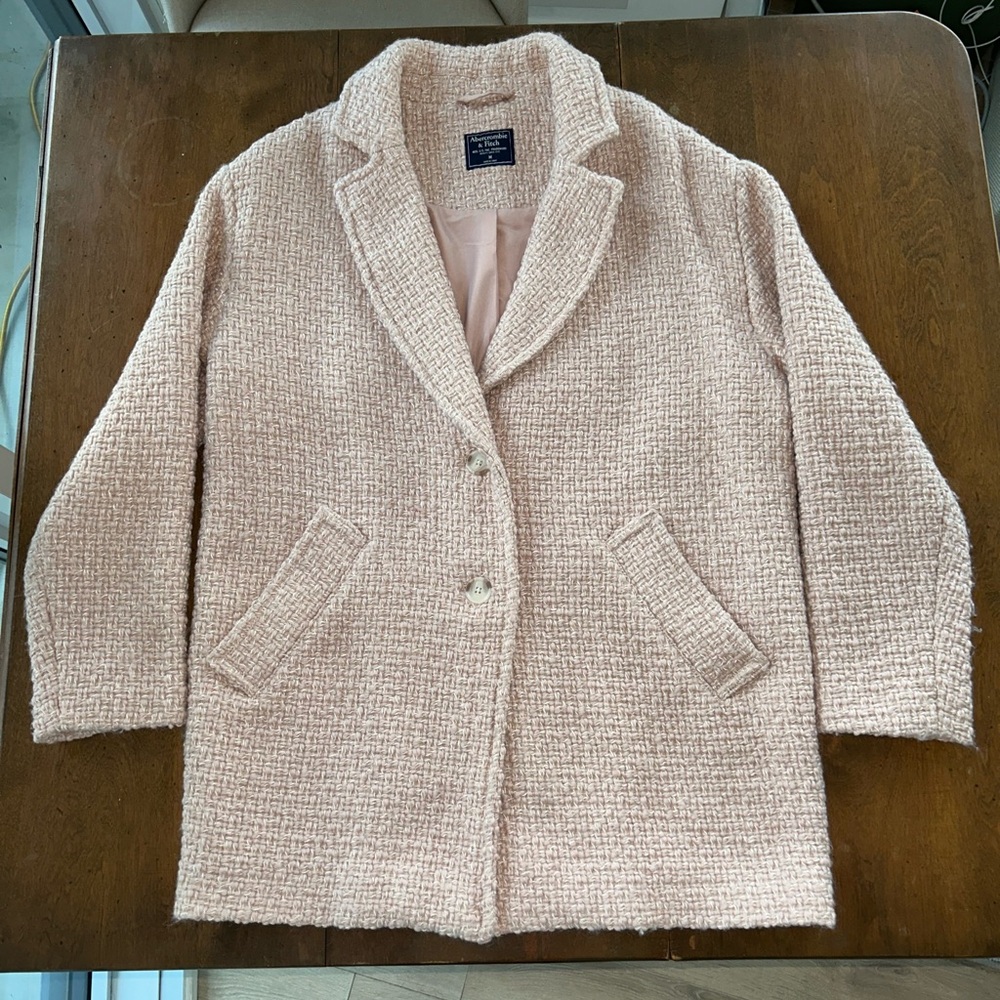Women's Abercrombie Pink Tweed Jacket